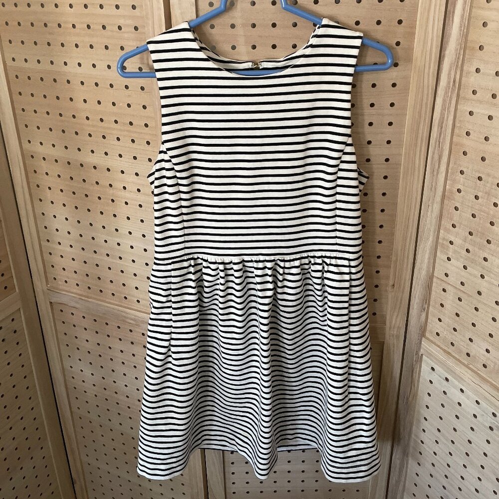 J.Crew Factory A-Line Striped Dress Size M